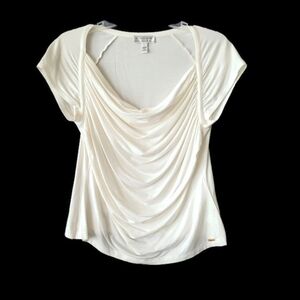 St John Sport by Marie Gray Form Flattering Top White Size Large
